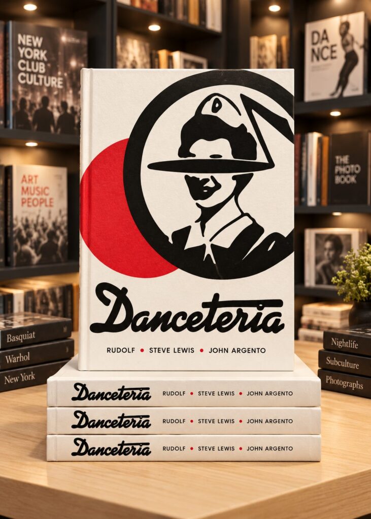 The Danceteria book on a shelf