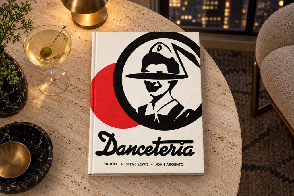 The Danceteria book on a table