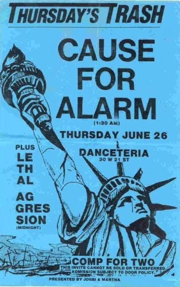 Danceteria flyer: CFA, June 26, 1986